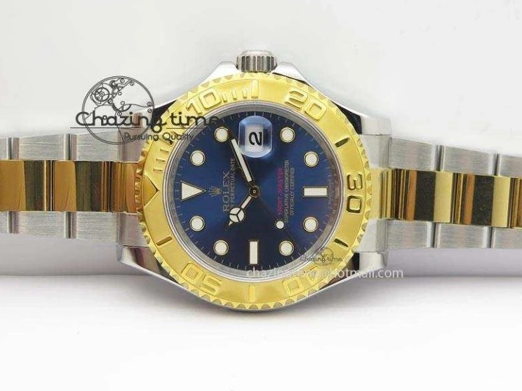 Yacht-Master Edition 116622 SS Bracelet YG Blue Best Dial JF A2836 On 0115